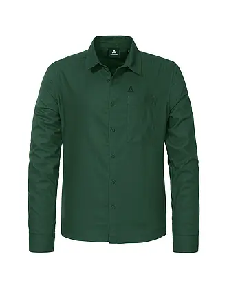 SCHÖFFEL | Herren Hemd Style Kleion | dunkelgrün